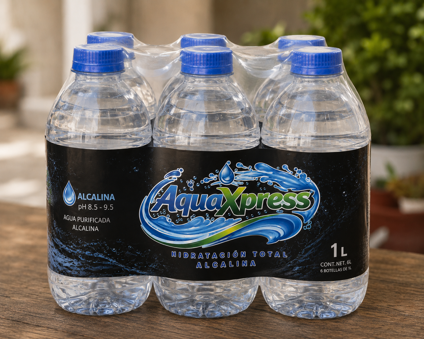 BOTELLAS DE AGUA 1L (6 PACK)